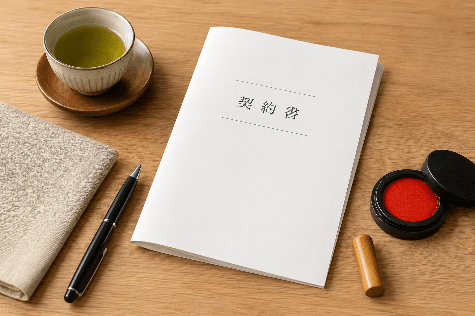 互助会の契約書類を確認するイメージ