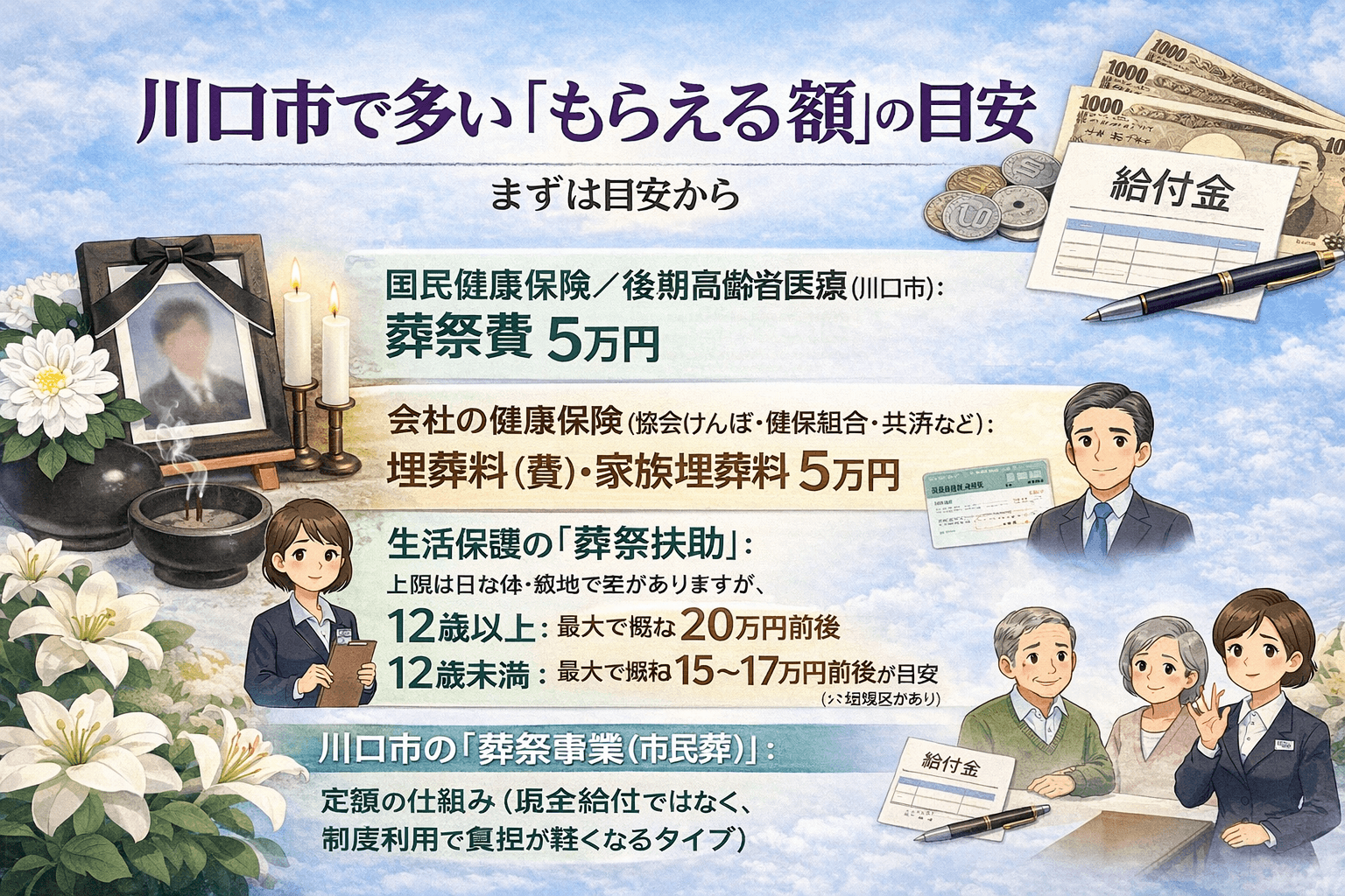 川口市の葬祭事業に関するイメージ