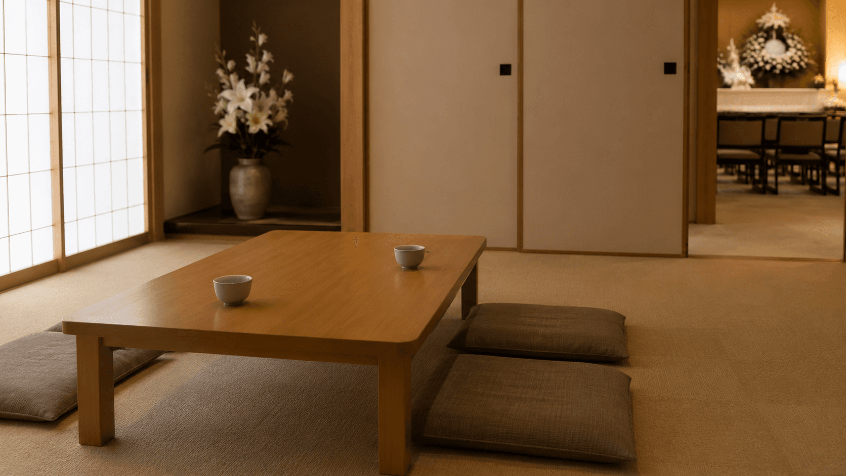家族葬で利用する控室のイメージ